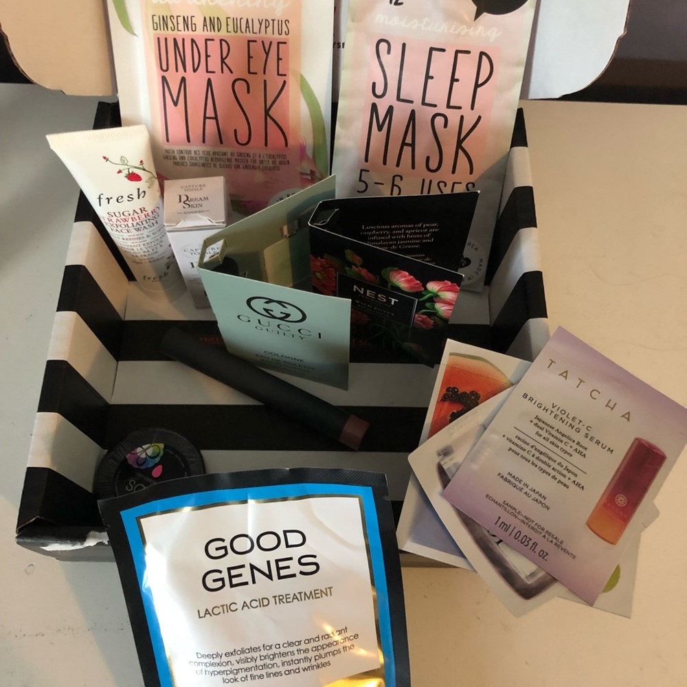 Face masks and self care items